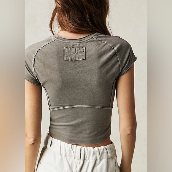 NWT We The Free Protagonist Tee at Free People in Grey, Size M - Picture 2 of 7